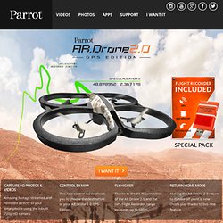 First quadricopter that can be controlled by an iPhone/iPod Touch/iPad and Android