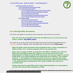 12.2 Parsing HTML documents