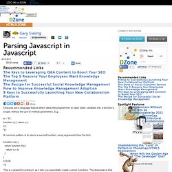 Parsing Javascript in Javascript