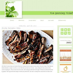 Sticky Balsamic Ribs - StumbleUpon