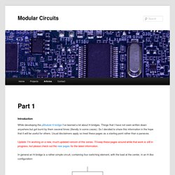 Modular Circuits