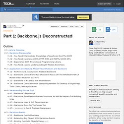 Part 1: Backbone.js Deconstructed