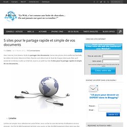 5 sites pour le partage rapide et simple de vos documents