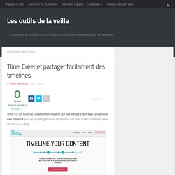 Tline. Créer et partager facilement des timelines – Les outils de la veille