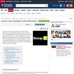 Scoop.it : créer et partager sa veille d'informations