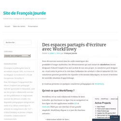 Des espaces partagés d’écriture avec WorkFlowy