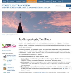 Porjet de Jardins partagés/familiaux avec Vineuil en Transition