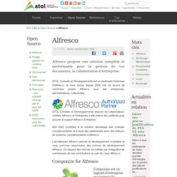 Alfresco Entreprise Hébergé - Atol Conseils et Développements