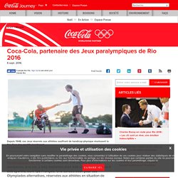 Coca-Cola, partenaire des Jeux paralympiques de Rio 2016