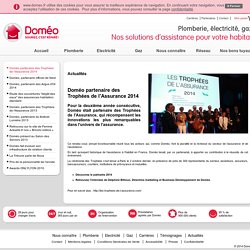 Doméo partenaire des Trophées de l'Assurance 2014 - Domeo.fr