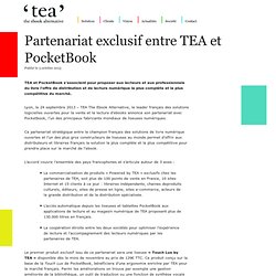 Partenariat exclusif entre TEA et PocketBook « TEA – The Ebook Alternative
