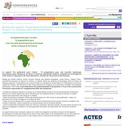 Remise du rapport "un partenariat d’avenir entre l’Afrique et la France " co écrit par Jean-Michel Severino