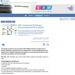 EMI : partenariat Professeur documentaliste/CPE en EREA - [Espace Doc Web]