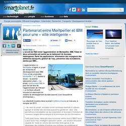 Partenariat entre Montpellier et IBM pour une « ville intelligente »