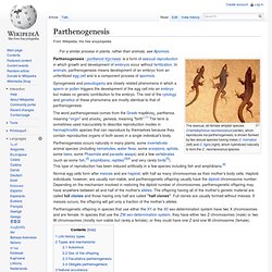 Parthenogenesis