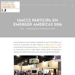 UMCCS participa en emerger Americas 2016 – CCS for the Americas