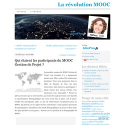 Qui étaient les participants du MOOC Gestion de Projet ?