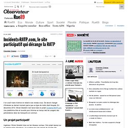 Incidents-RATP.com, le site participatif qui dérange la RATP