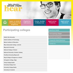 Participating colleges