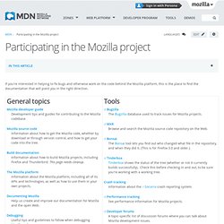 Participating in the Mozilla project