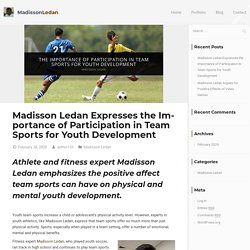 Participation in Team Sports for Youth Development