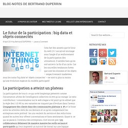 Le futur de la participation : big data et objets connectés