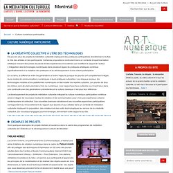 Culture numérique participative (Montréal)