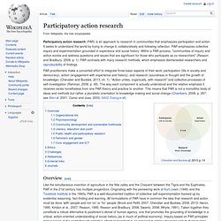 Participatory action research