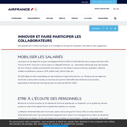 Innover et faire participer les collaborateurs