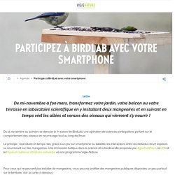 Participez à BirdLab avec votre smartphone