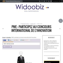 PME : participez au concours international de l'innovation