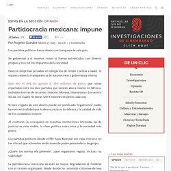 Partidocracia mexicana: impune