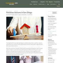 Partition Actions San Diego