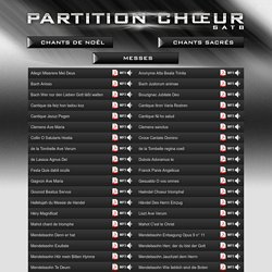 Partition Chœur - Chants sacrés