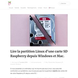 Lire la partition Linux d'une carte SD Raspberry depuis Windows et Mac.