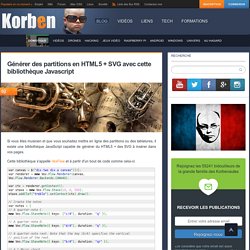 Générer des partitions en HTML5 + SVG avec cette bibliothèque Javascript