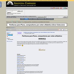 ArgCompo.com - Partituras para Piano, compositores por orden alfabetico (Gran Coleccion)