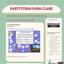 Partituras en PDF « Partituras para clase