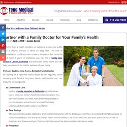 Partner with a Family Doctor for Your Family’s Health