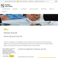 Join Partner or Spouse in the UK