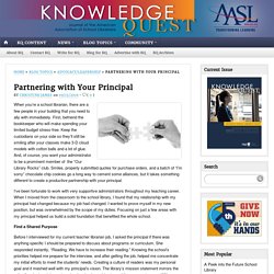 Partnering with Your Principal