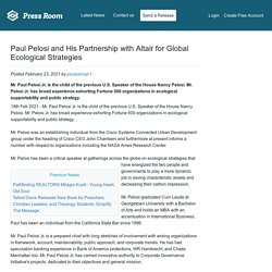 Paul Pelosi and His Partnership with Altair for Global Ecological Strategies