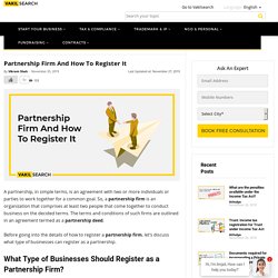 Partnership Firm and How to Register It