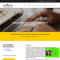 Callbox: Successful Partnership with IT Heavyweight - B2B Lead Generation Company Malaysia