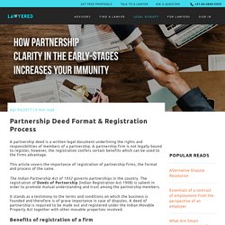 Partnership Deed Format & Registration Process