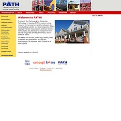 Partnership for Advancing Technology in Housing - PATHnet