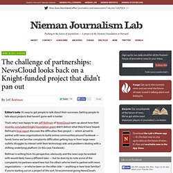 The challenge of partnerships: NewsCloud looks back on a Knight-funded project that didn’t pan out