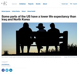 *****USA inequalities: Some parts of the US have a lower life expectancy than Iraq and North Korea