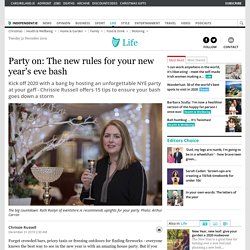 Party on: The new rules for your new year's eve bash