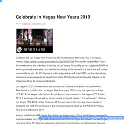 Commemorate in Las Vegas New Year’s Eve 2019